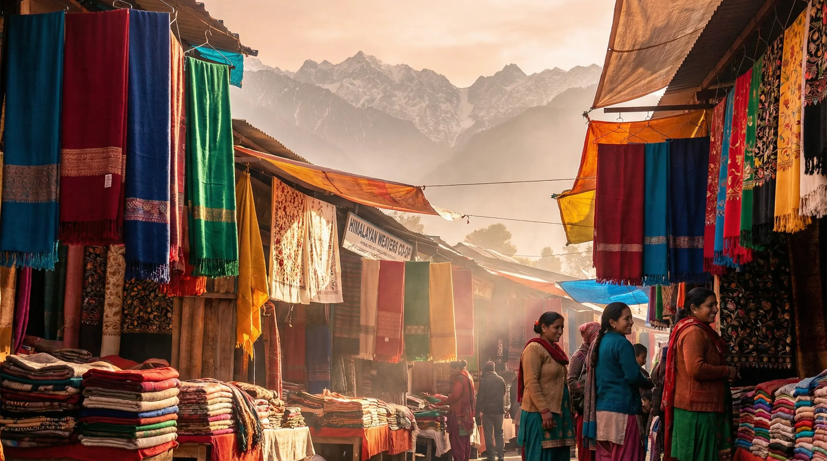 Vibrant textile market in India